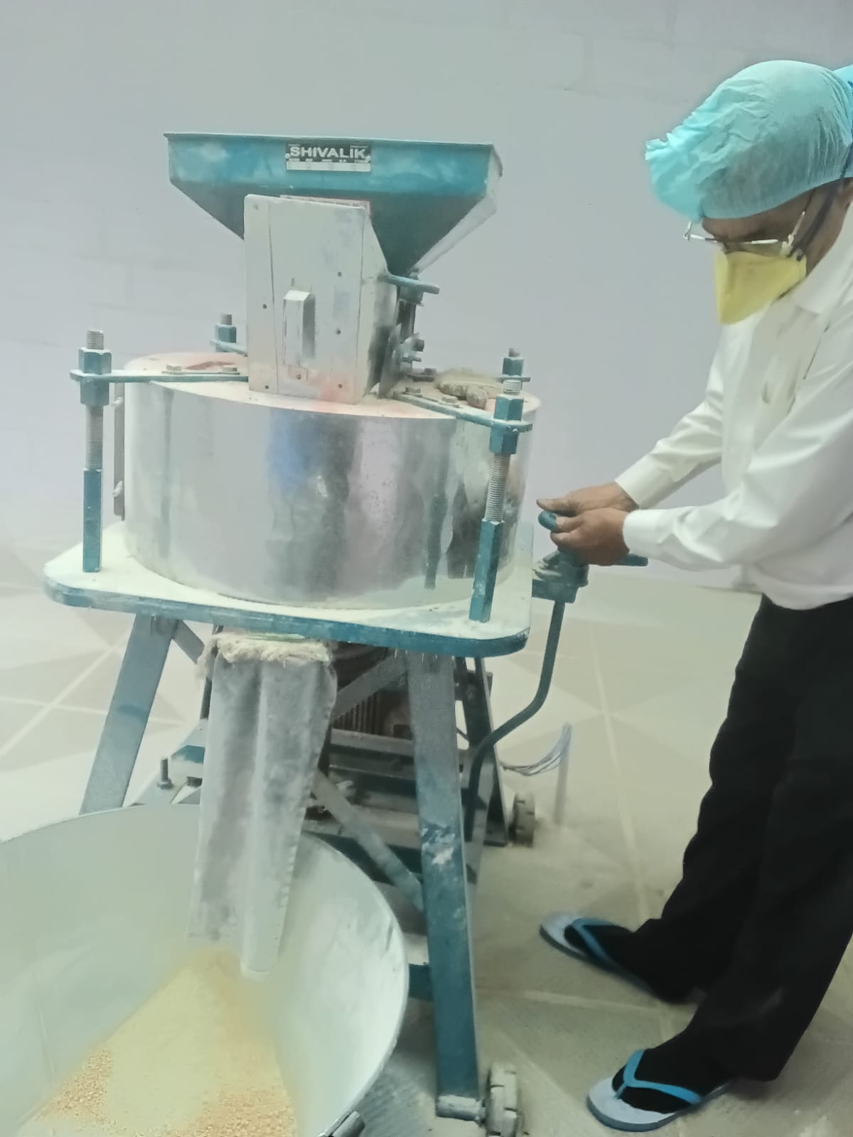 Quality check of millet batch